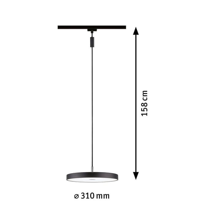 Paulmann Hildor LED-railspot URail 15 W LED Zwart (mat)