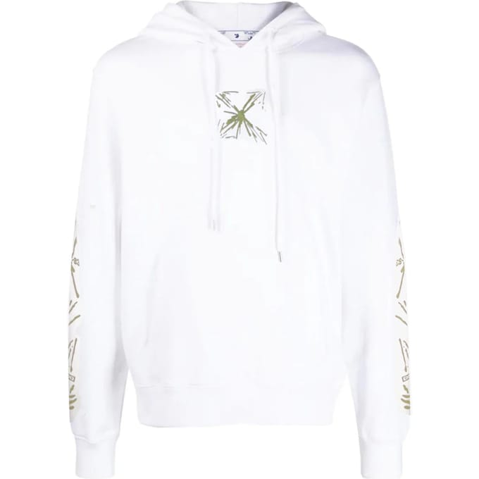 Gebroken witte Splash Arrow Skate Fit witte hoodie