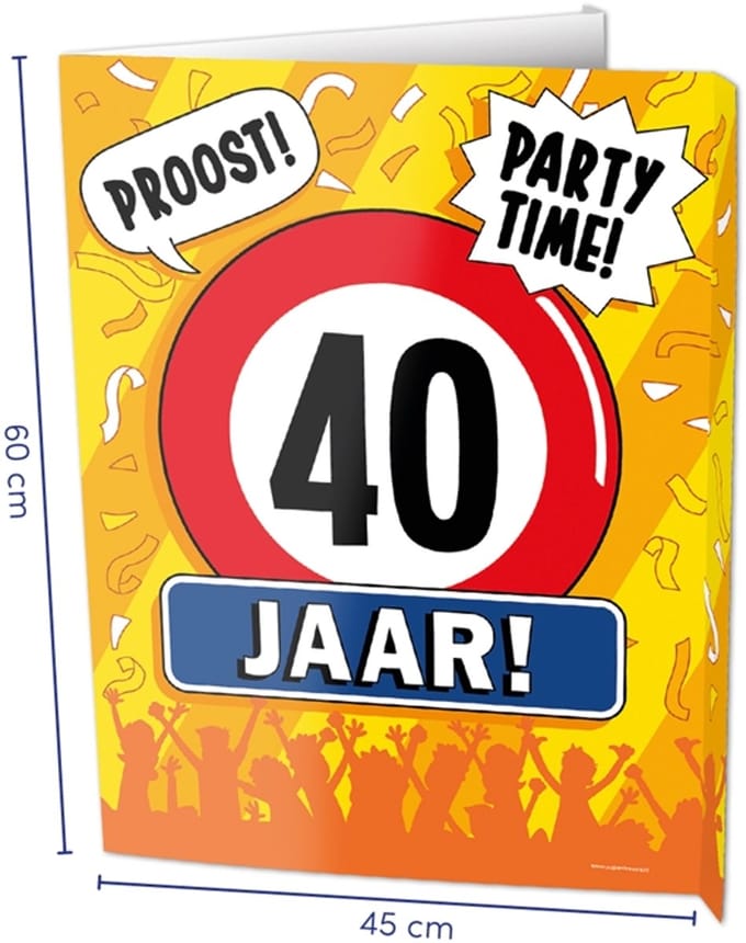 Window signs - 40 jaar