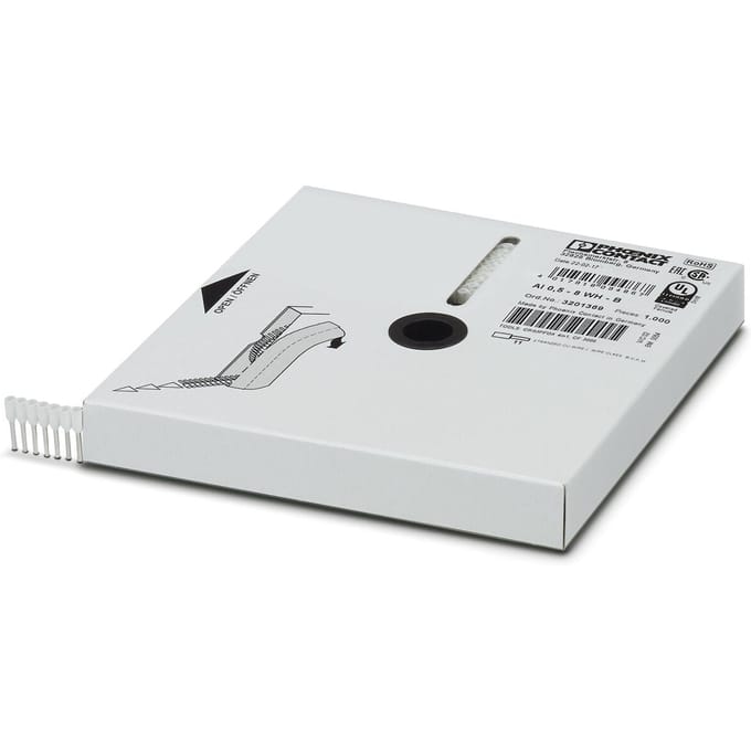 Phoenix Contact 3201369 Adereindhulzen 0.5 mm² Deels geïsoleerd Wit 1000 stuk(s)
