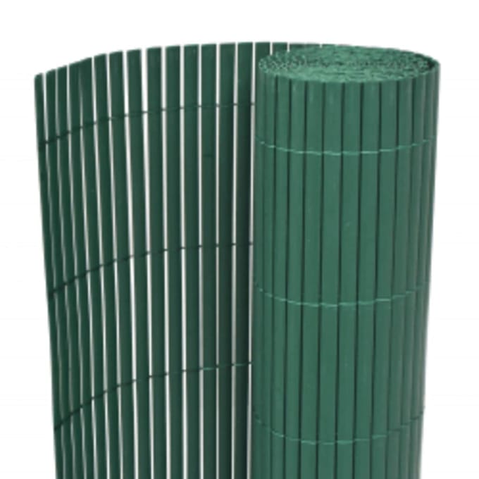vidaXL - Tuinafscheiding - dubbelzijdig - 110x300 - cm - groen