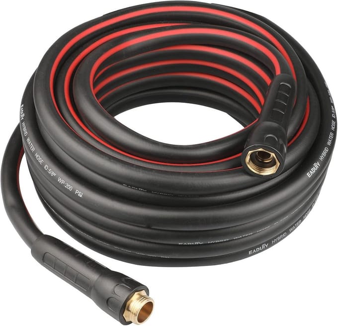 Hybride Tuinslang 5/8 IN. x 50 FT - Lichtgewicht en Flexibel met Draaibare Handgreep