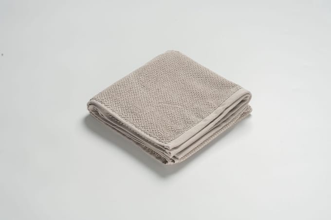 MAROYATHOME - UNO - Handdoek - 70x140 cm - Fairtrade Katoen - Beige