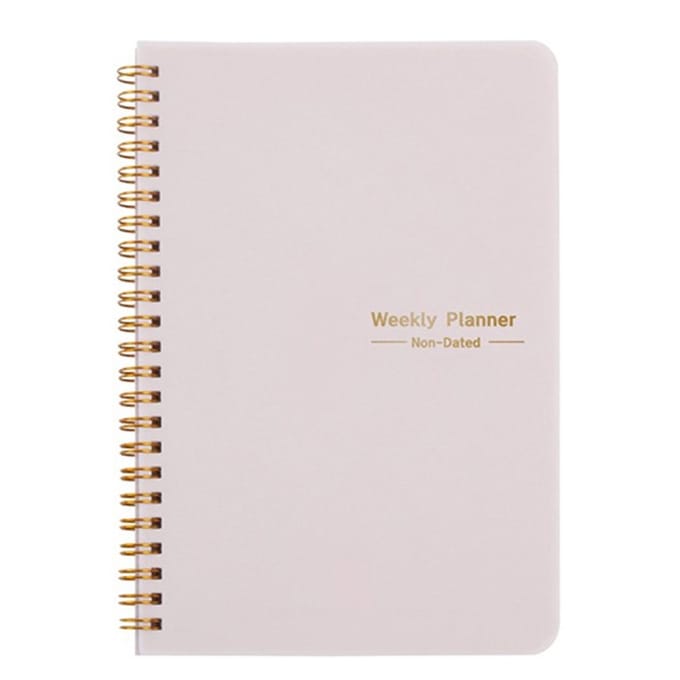 WiseGoods Luxe Agenda Weekplanner A5 - Deskplanner Vrouwen - Planner - Schoolagenda - Planners Cadeau - Accessoires Dames - Roze