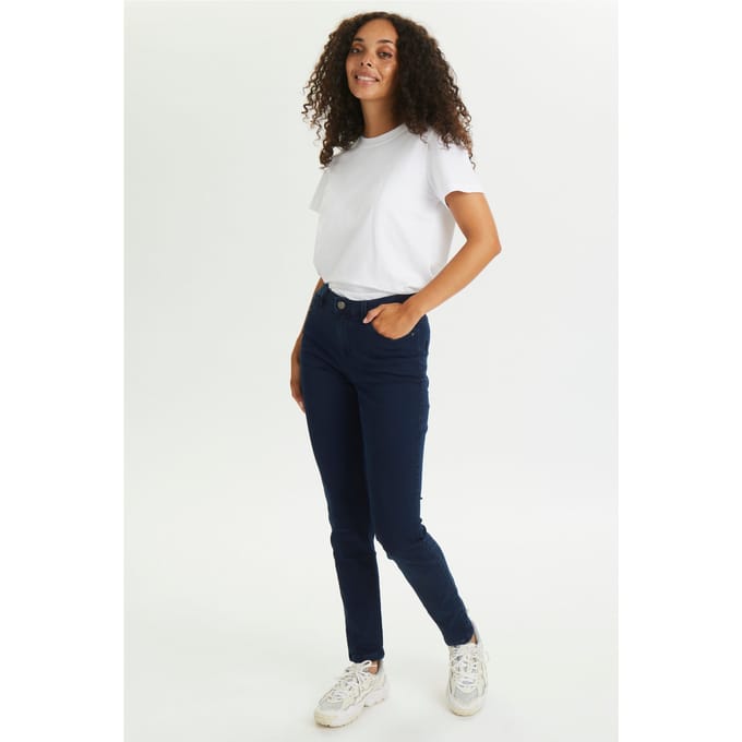 Kaffe jeans vicky Donkerblauw-34 (25-26)