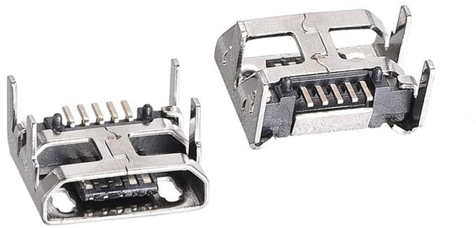 Allecto - Micro USB Vrouwelijke Socket Connector - 5 Pin Adapter - Vervangingsoplossing - Compact formaat - Betrouwbare connectiviteit - Geschikt v...