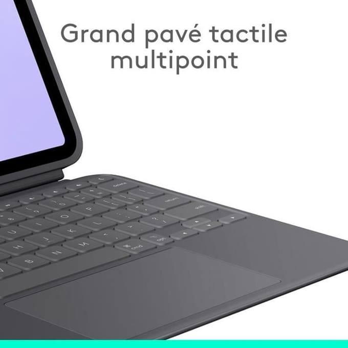 Logitech Combo Touch - Tablettoetsenbord - Geschikt voor iPad Pro 11 inch (M4) - AZERTY - Grafiet