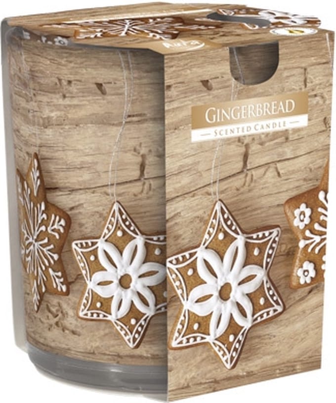 Ct Geurkaars Glas Gingerbread 22u D7xh8cm