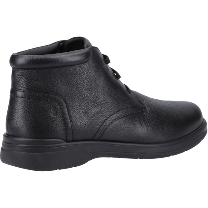 Hush Puppies Malcolm Leder Heren Zwart Laarzen