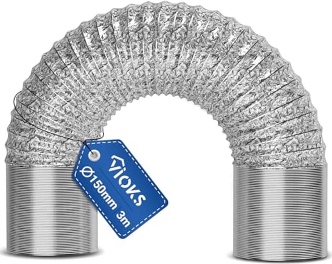 Flexibele Afvoerslang 4 meter 125 mm voor Airconditioning en Afzuigkappen