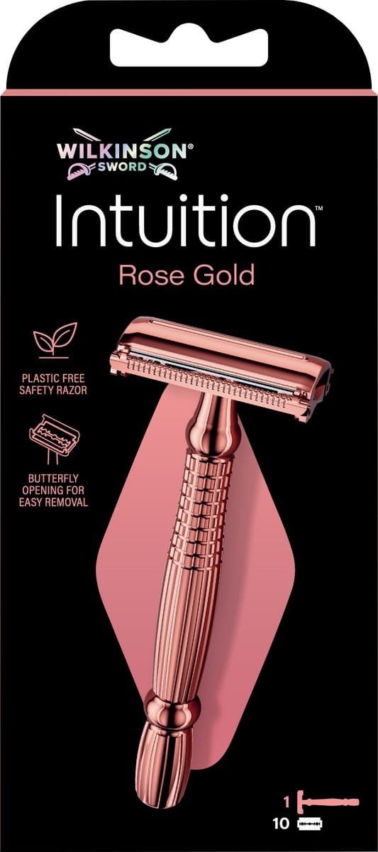 Wilkinson Intuition Rose Gold Scheersysteem + Navulmesjes 10 stuks -