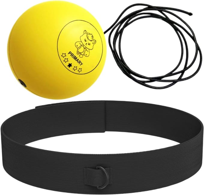 Boksen Reflex Bal - Trainingstool - Reactie Verbeteren - PU Schuim Materiaal - Set van 3 ballen - Geel