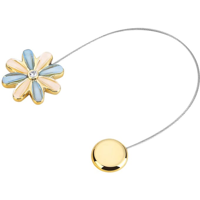 Boucle magnétique en cristal pour rideau de fleurs, accessoire de décoration pour la maison, #1 beige
