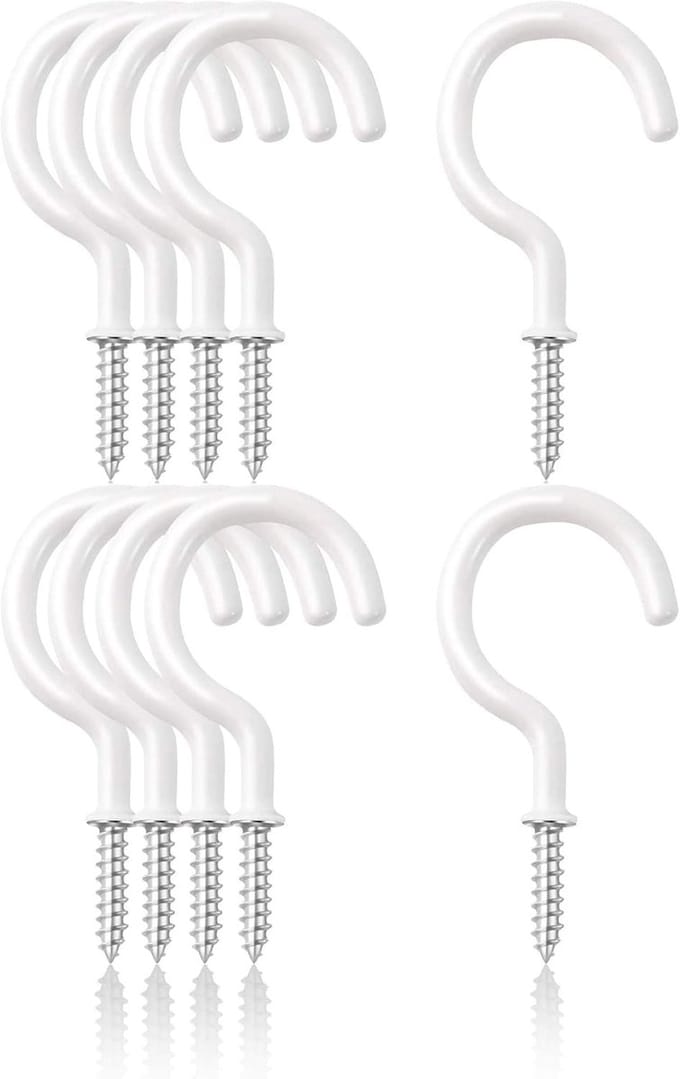 Dailygoods - 10 Stuks Plafondhaken van Roestvrij Staal, Heavy Duty