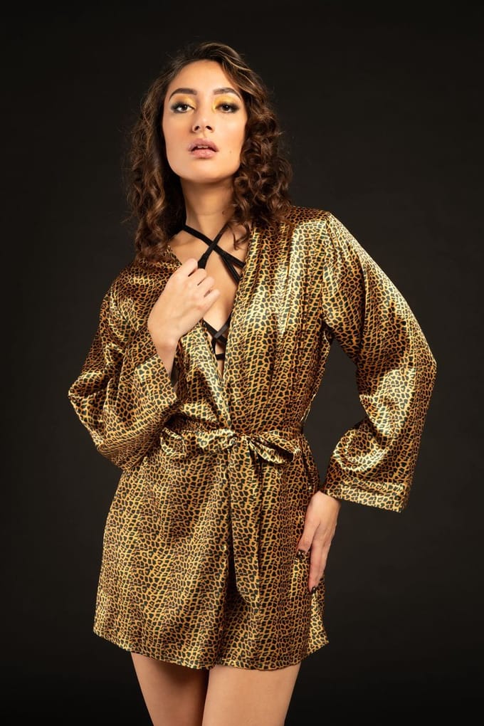 Panthra Mahsa Kimono - Luipaard