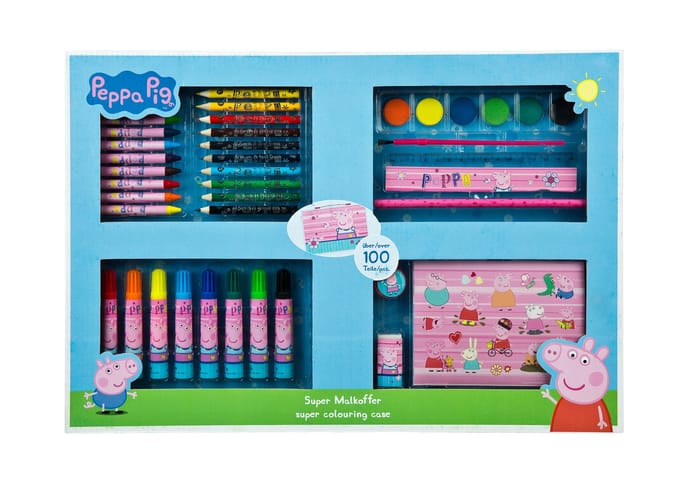 Peppa Pig Kleurkoffer meer dan 100st