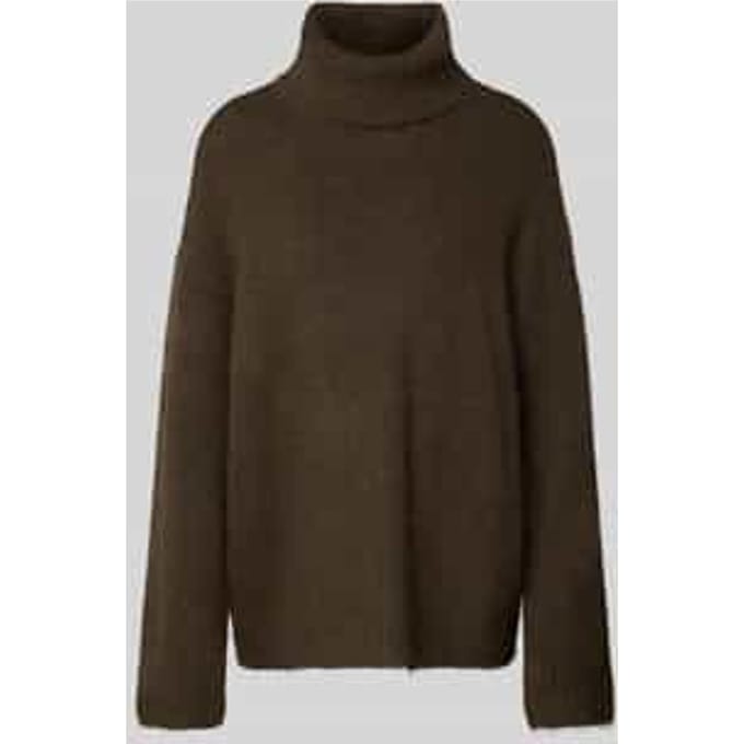 Oversized gebreide pullover met col