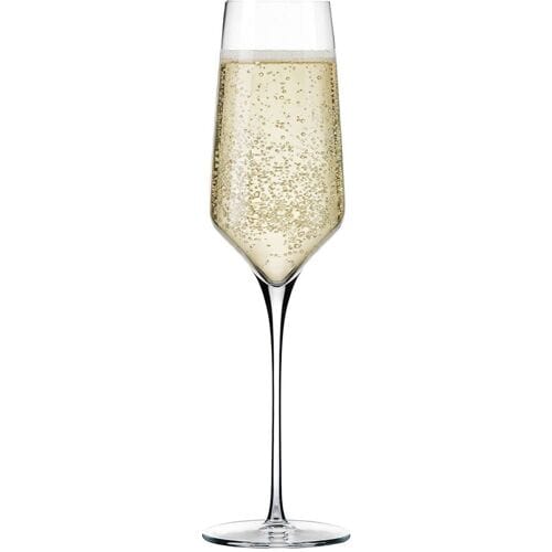 Libbey Prism Champagneglazen - Sektglazen Set - Transparant Glas - 244 ml - 12 Stuks