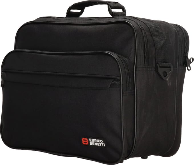 Enrico Benetti Amsterdam Reportertas / Flightbag / Werktas - Zwart