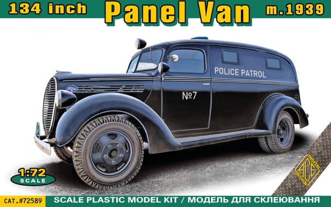 ACE Modelbouwpakket Auto - 72589 Ford 134in Panel Van mod.1939 Plastic - 1:72 - Modelbouw