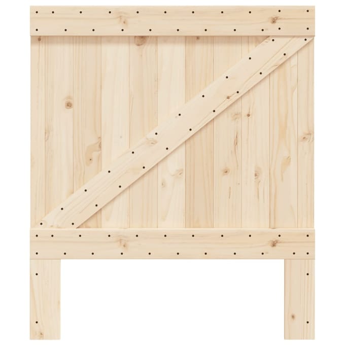 vidaXL - Hoofdbord - 90x104 - cm - massief - grenenhout