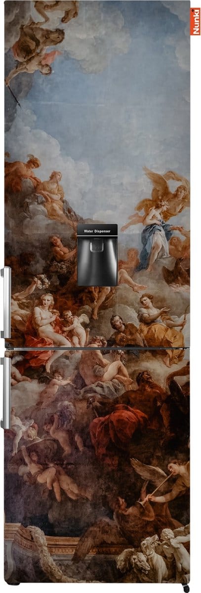NUNKI LARGEH2O (Baroque Front) Combi Bottom Koelkast, E, 197+71l, Handle, Waterdispenser