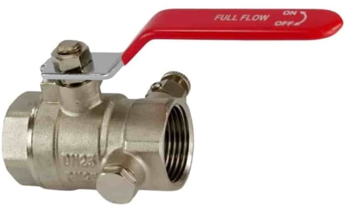 Hendel kogelklep met aftap 1 1/2"