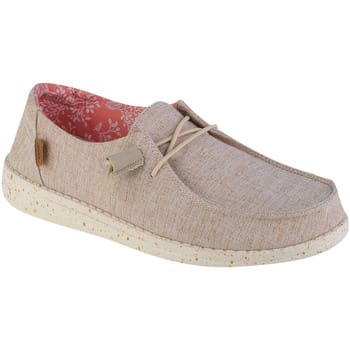 HEYDUDE Wendy Chambray Instappers beige - Dames - Maat 37