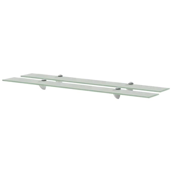 vidaXL - Schappen - zwevend - 2 - st - 90x10 - cm - 8 - mm - glas