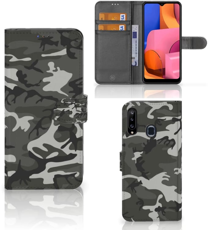 Samsung Galaxy A20s Telefoon Hoesje Army Light