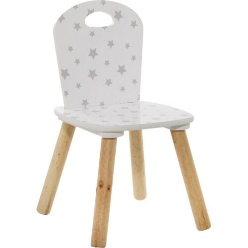 Atmosphera Douceur Peuter Fauteuil - Wit met Patroon, 49,5 cm