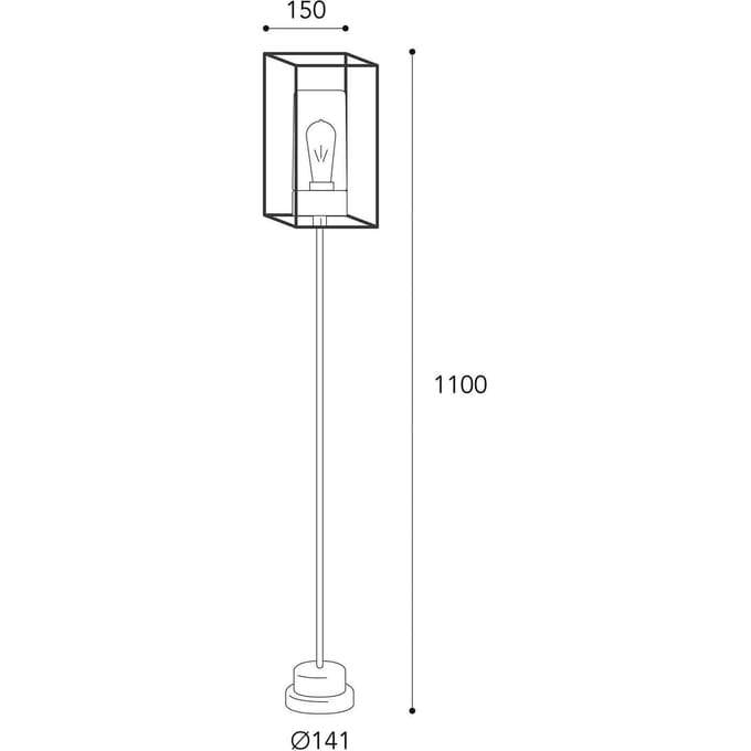 Moretti Luce Tuinverlichting Cubic³ 3371 messing antiek/opaal