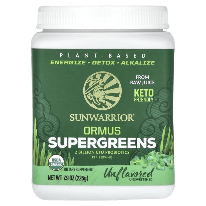 Ormus Super Green, Ongezoet, 225G(7.9oz)