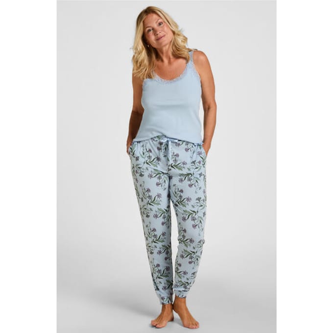 Hunkemöller Pyjama broek Jersey Blauw
