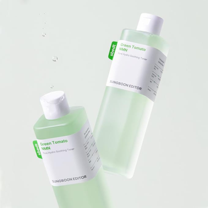[SUNGBOON EDITOR] Green Tomato NMN Pore Hydro Soothing Toner 350ml white