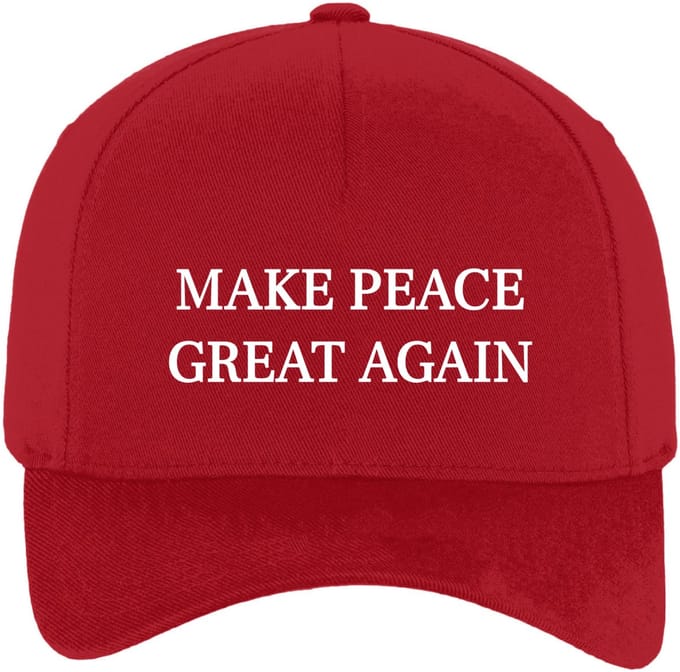 Make peace great again Pet - rood - verstelbaar - statement - peace - vrede
