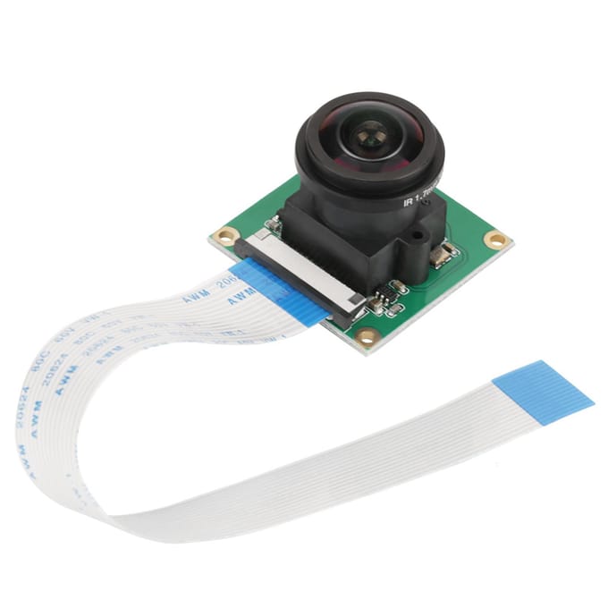 1pc 5MP High Definition Camera Module Board Wide Angle 175 degrees  For Raspberry Pi B 3 2 black