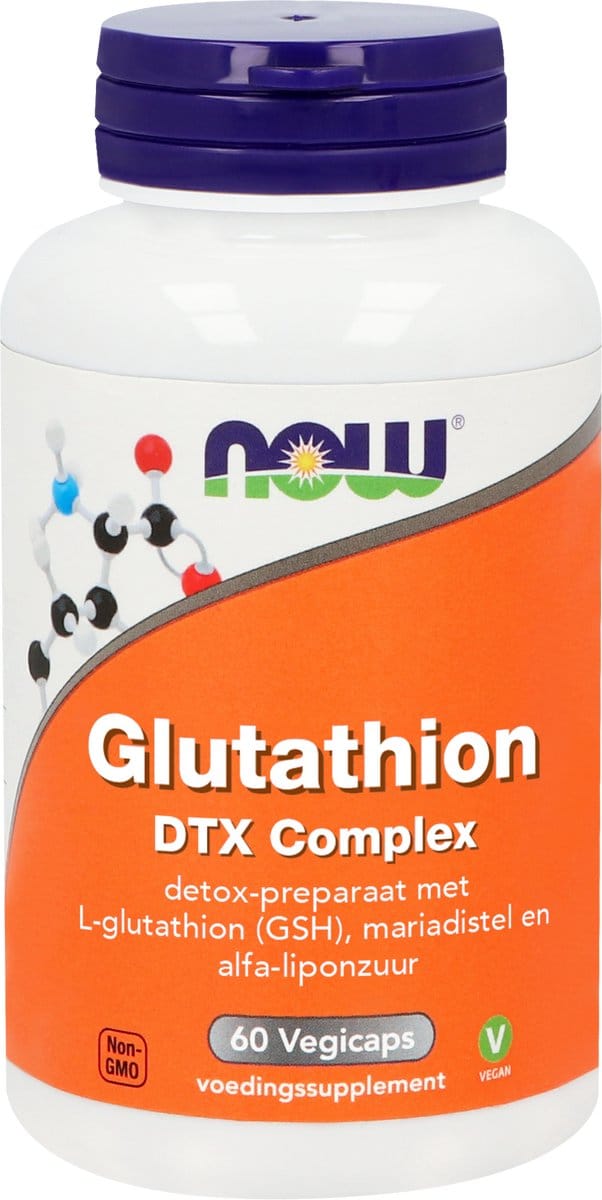 NOW Glutathion DTX complex - 60 capsules - Aminozuurpreparaat