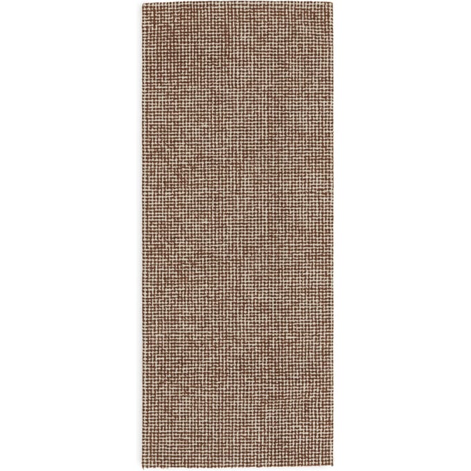 Normann Copenhagen Flick tapijt - off white/brown - 80 x 200 cm