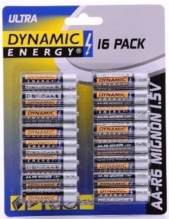 Dynamic Energie AA Batterijen - 32x stuks - 1.5V - Alkaline penlite