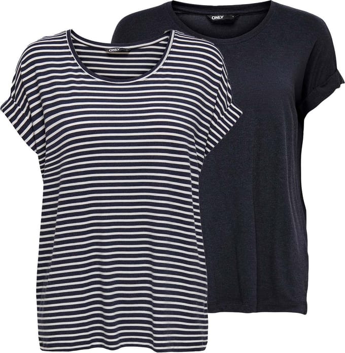 ONLY - ONLMOSTER S/S TOP CS JRS 2PACK - Meisjes - Blouses