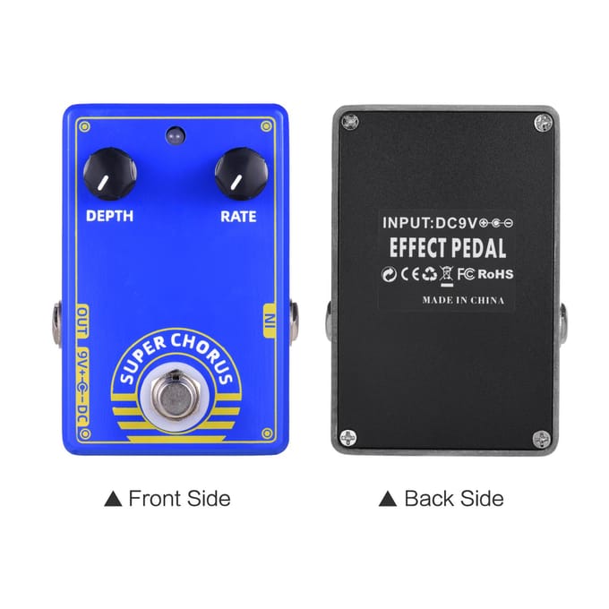 Dolamo D 3 Super Chorus Pédale d'Effet Guitare Pédale Chorus avec True Bypass pour Guitare Électrique