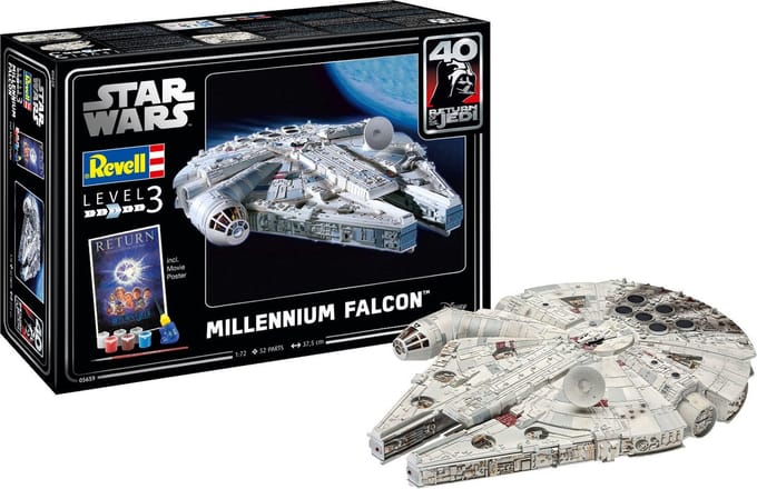 Revell Modelbouwpakket Ruimtevaart - 05659 Millennium Falcon - Star Wars - Geschenkset Plastic - 1:72 - Modelbouw