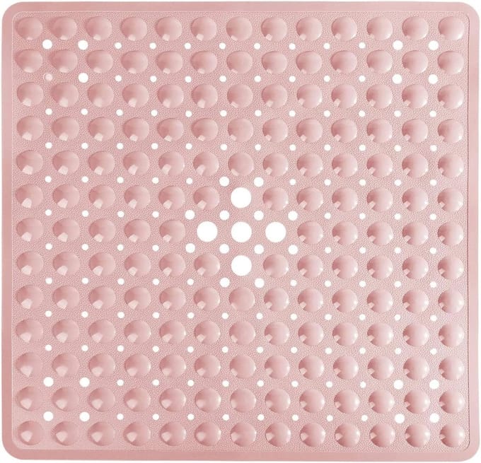 BOTC Antislip Douchemat - Badmat - 53x53CM - Antislipmat Douche - Douchemat Antislip voor Douche - Roze