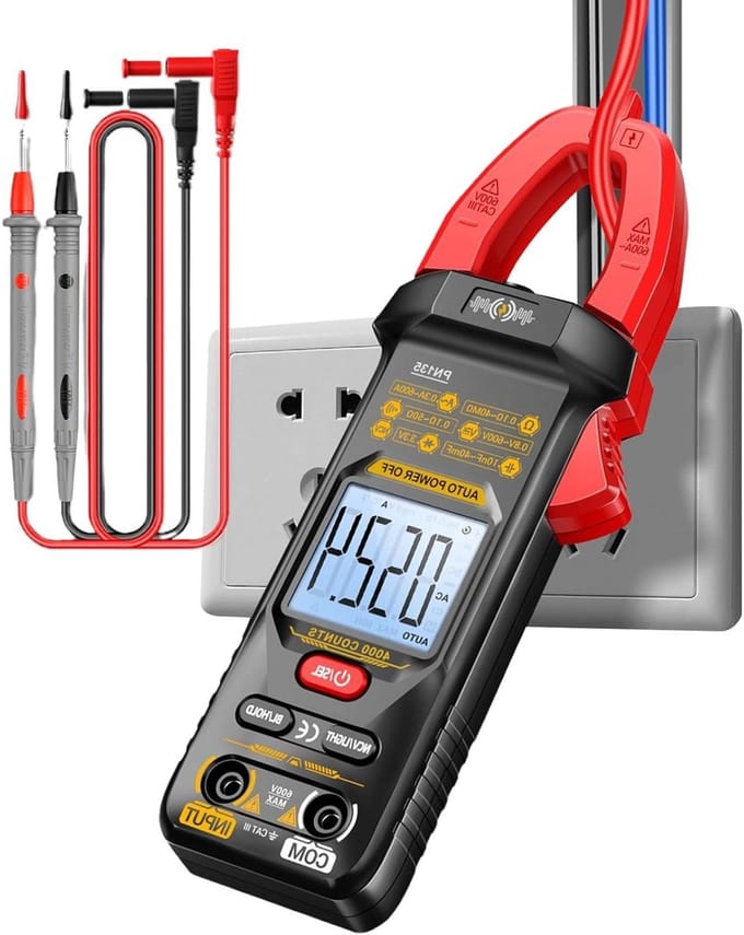 Tang Multimeter - Spanning Tester - Elektrisch Onderhoud - Automatisch Bereik - 4000 Tellingen - Rood