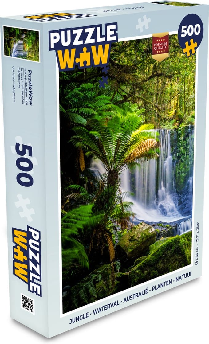 Puzzel Jungle - Waterval - Australië - Planten - Natuur - Legpuzzel - Puzzel 500 stukjes