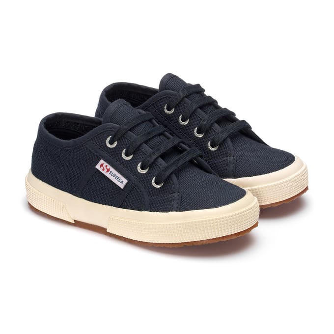 Superga Kinderen/Kinderen 2750 Jcot Leather Trainers (Marine)