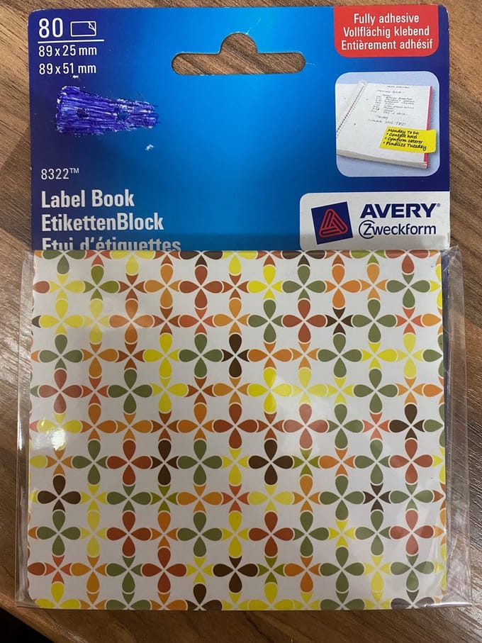 80x sticky notes in labelblok geel