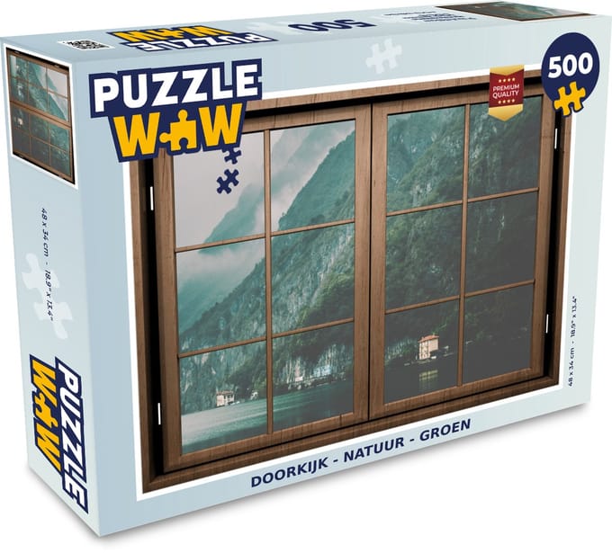 Puzzel Doorkijk - Natuur - Groen - Legpuzzel - Puzzel 500 stukjes
