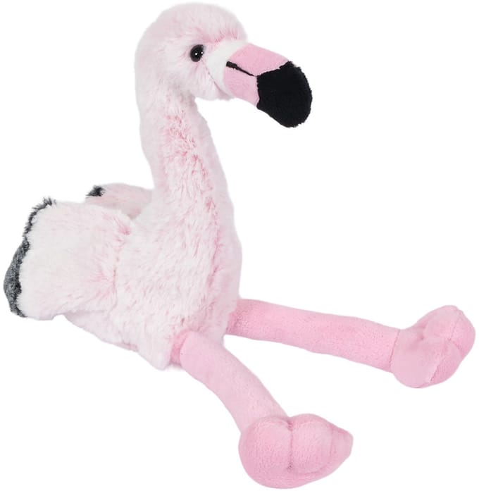 PIA Soft Toys - Pluche Knuffeldier Flamingo - roze - 17 cm